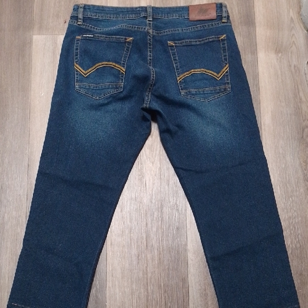 Macbeth Collection Blue Straight Jeans Classic Style